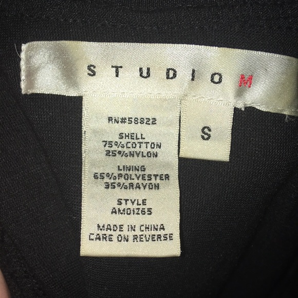 EUC Studio M Lacy Lil Black Dress SZ S - Picture 7 of 7